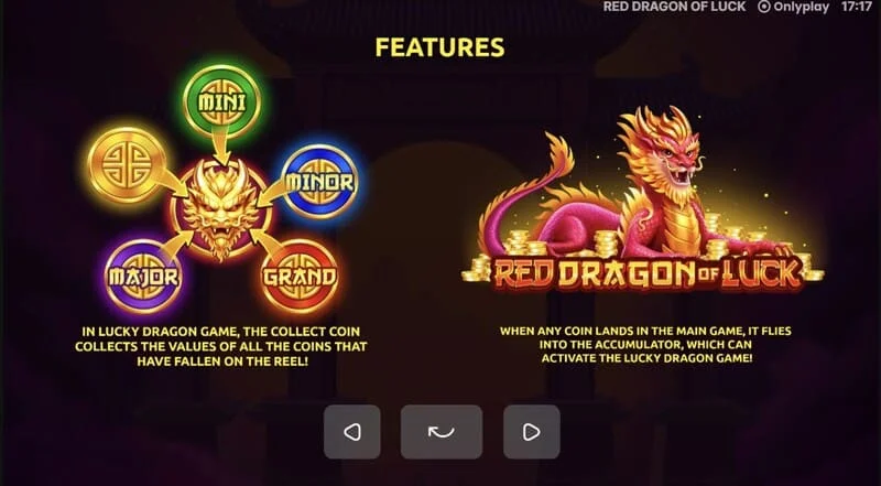 Red Dragon of Luck - jackpoty Mini, Minor, Major i Grand